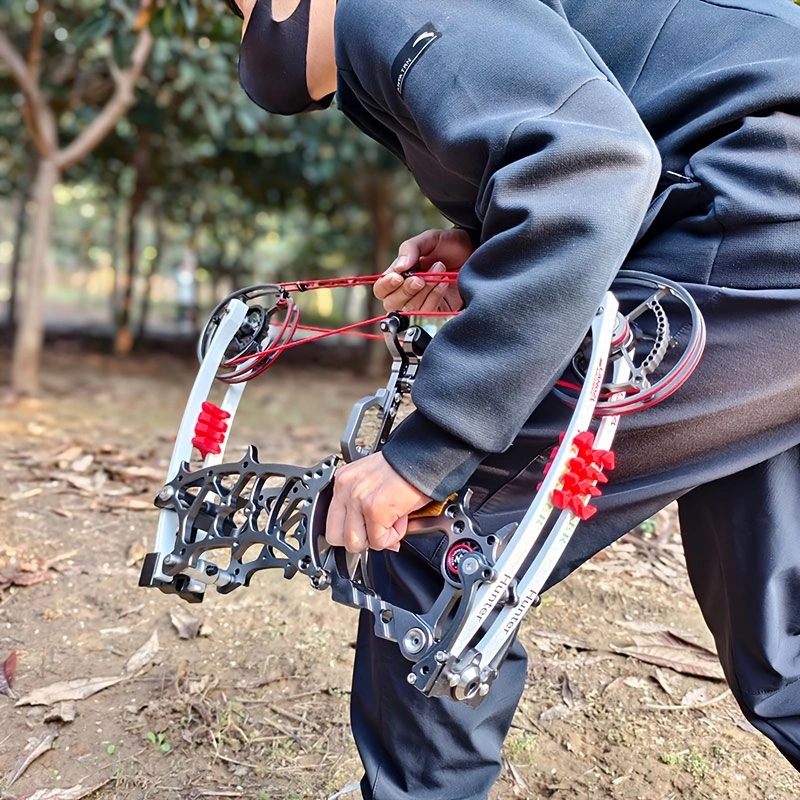 30-75lbs Compound Bow Steel Ball Arrows Dual-use CNC Archery Bow Hunting RH LH